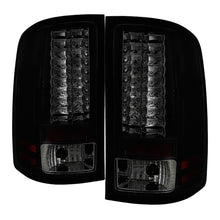 Cargar imagen en el visor de la galería, Spyder GMC Sierra 07-13 (Not 3500 Dually 4 Rear Wheels)LED Tail Lights Blk Smke ALT-YD-GS07-LED-BSM