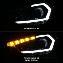 Cargar imagen en el visor de la galería, ANZO 2014-2016 Kia Forte Projector Headlights w/ Light Bar Black Housing w/ DRL