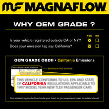 Cargar imagen en el visor de la galería, MagnaFlow Conv Univ 2.5in Inlet/Outlet Center/Center Round 11in Body L x 5.125in W x 15in Overall L