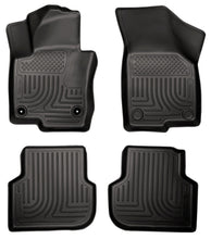 Cargar imagen en el visor de la galería, Husky Liners 2011 Volkswagen Jetta (Sedan) WeatherBeater Combo Black Floor Liners