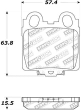 Load image into Gallery viewer, StopTech Street Touring 98-05 Lexus GS 300/350/400/430/450H Rear Brake Pads