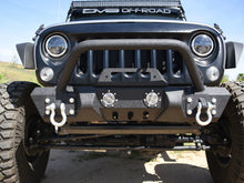 Cargar imagen en el visor de la galería, DV8 Offroad 07-18 Jeep Wrangler JK/JL FS-11 Stubby Mid Length Steel Front Bumper w/ Winch Plate