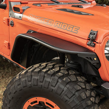 Cargar imagen en el visor de la galería, Rugged Ridge HD Steel Tube Fenders Front Pair Black 18-19 JL