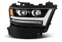 Load image into Gallery viewer, AlphaRex 19-20 Ram 1500HD PRO-Series Proj Headlight Plnk Style Blk w/Activ Light/Seq Signal/Plnk DRL