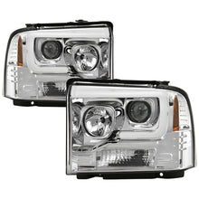 Cargar imagen en el visor de la galería, Spyder Platinum Ford F250/350/450 05-07 High-Power LED Module Proj. Headlights-Chrome (PRO-YD-FS05V2