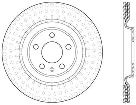 StopTech 12 Audi S4 Rear Right Drilled Rotor