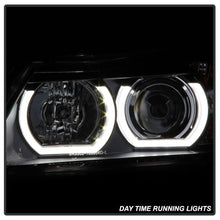 Load image into Gallery viewer, Spyder BMW E90 3-Series 06-08 4DR V2 Headlights - HID Only - Black PRO-YD-BMWE9005V2-HID-DRL-BK