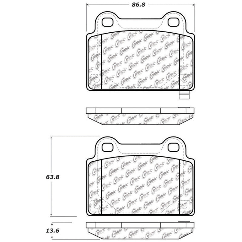 StopTech Street Touring 08+ Mitsubishi Evolution X Rear Brake Pads