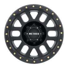 Cargar imagen en el visor de la galería, Method MR309 Grid 18x9 +18mm Offset 8x6.5 130.81mm CB Matte Black Wheel