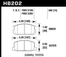 Hawk HPS Street Brake Pads