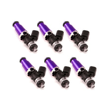 Cargar imagen en el visor de la galería, Injector Dynamics 1340cc Injectors - 60mm Length - 14mm Purple Top - Denso Lower Cushion (Set of 6)