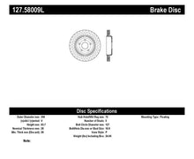 Cargar imagen en el visor de la galería, StopTech 12-15 Jeep Cherokee SRT8 Sport Slotted &amp; Drilled Rear Driver Side Brake Rotor