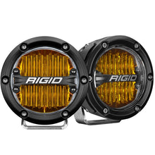 Cargar imagen en el visor de la galería, Rigid Industries 360-Series 4in LED SAE J583 Fog Light - Selective Yellow (Pair)