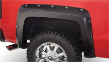 Cargar imagen en el visor de la galería, Bushwacker 14-18 Chevy Silverado 1500 Fleetside Pocket Style Flares 2pc 69.3in Bed - Black