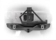 Cargar imagen en el visor de la galería, DV8 Offroad 07-18 Jeep Wrangler RS-2 Single Action Rear Bumper &amp; Tire Carrier w/ Bearing