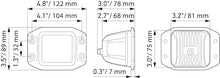 Cargar imagen en el visor de la galería, Hella Universal Black Magic 3.2in L.E.D. Cube Kit - Flood Beam (Flush Mount)