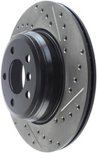 Cargar imagen en el visor de la galería, StopTech 12-16 BMW 335i Slotted &amp; Drilled Rear Left Rotor