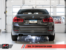 Cargar imagen en el visor de la galería, AWE Tuning BMW F3X 28i / 30i Touring Edition Axle-Back Exhaust Single Side - 80mm Black Tips