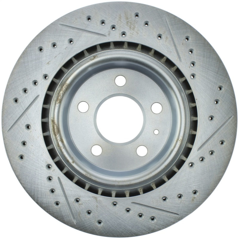 StopTech Select Sport 14-19 Audi A4i Slotted and Drilled Right Rear Rotor