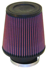 Cargar imagen en el visor de la galería, K&amp;N Universal Rubber Filter 3 1/2inch ID FLG / 6inch Base / 4-5/8inch Top / 6inch Height