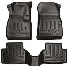 Cargar imagen en el visor de la galería, Husky Liners 14 Chevrolet Impala Weatherbeater Black Front &amp; 2nd Seat Floor Liners