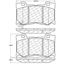 Cargar imagen en el visor de la galería, StopTech Street Touring 09-13 Infiniti FX35/FX37/FX45/FX50/08-13 G37 Front Brake Pads