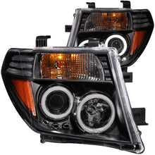 Cargar imagen en el visor de la galería, ANZO 2005-2008 Nissan Frontier Projector Headlights w/ Halo Black