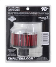 Cargar imagen en el visor de la galería, K&amp;N .5in Flange ID x 3in OD x 3.25in H Rubber Base Crankcase Vent Filter