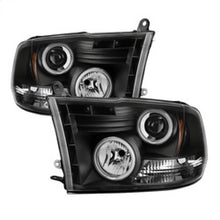 Cargar imagen en el visor de la galería, Spyder Dodge Ram 1500 09-14 Projector Headlights Halogen- CCFL Halo LED - Blk PRO-YD-DR09-CCFL-BK