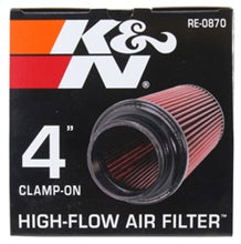 Cargar imagen en el visor de la galería, K&amp;N Universal Rubber Filter 4inch FLG / 6inch OD-B / 4-5/8inch OD-T / 9inch H