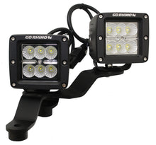 Cargar imagen en el visor de la galería, Go Rhino 18-20 Jeep Wrangler JL/JLU/Gladiator JT Light Mount - Two 3in Cubes Offset