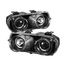 Cargar imagen en el visor de la galería, Spyder Acura Integra 94-97 Projector Headlights LED Halo -Black High H1 Low 9006 PRO-YD-AI94-HL-BK