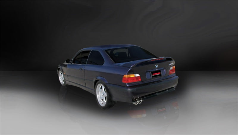 Corsa 1992-1999 BMW 325i/is Coupe E36 Polished Sport Cat-Back Exhaust