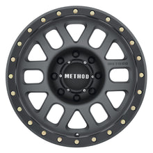 Cargar imagen en el visor de la galería, Method MR309 Grid 18x9 +18mm Offset 8x6.5 130.81mm CB Titanium/Black Street Loc Wheel