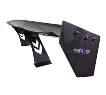 Cargar imagen en el visor de la galería, NRG Carbon Fiber Spoiler - Universal (69in.) w/NRG Logo / Stand Cut Out / Large Side Plate