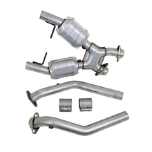 Cargar imagen en el visor de la galería, BBK 96-98 Mustang 4.6 GT High Flow X Pipe With Catalytic Converters - 2-1/2