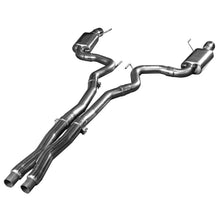 Cargar imagen en el visor de la galería, Kooks 15+ Mustang 5.0L 4V Convertible 3in Cat-Back w/ X-Pipe 4in Slash Cut Polished Tips Exhaust