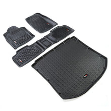 Load image into Gallery viewer, Rugged Ridge Floor Liner Front/Rear/Cargo Black 2011-2019 Jeep Grand Cherokee WK2