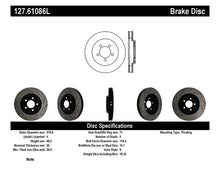 Cargar imagen en el visor de la galería, StopTech 05-10 Ford Mustang GT Front Left Slotted &amp; Drilled Rotor