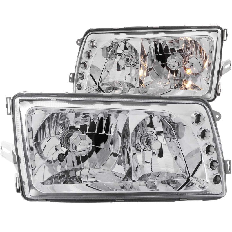 ANZO 1981-1991 Mercedes Benz S Class W126 Crystal Headlights Chrome