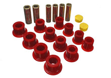Cargar imagen en el visor de la galería, Energy Suspension 00-04 Ford Excursion 4WD / 99-04 F250/F350 4WD Red Front Leaf Spring Bushing Set