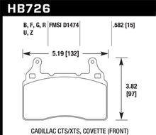 Cargar imagen en el visor de la galería, Hawk 2014 Chevrolet Corvette DTC-60 Front Brake Pads
