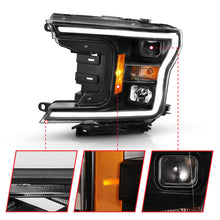 Cargar imagen en el visor de la galería, ANZO 2018-2019 Ford F-150 Projector Plank Style H.L. Black Amber (Without Switchback)