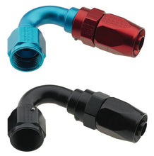 Load image into Gallery viewer, Fragola -4AN x 120 Degree Pro-Flow Hose End - Black