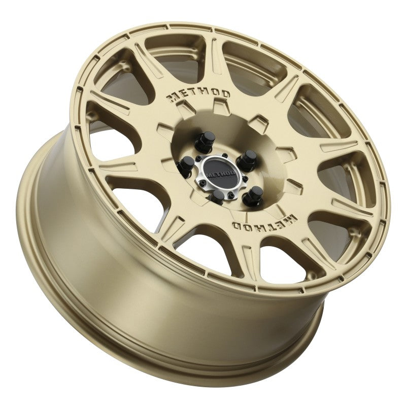 Method MR502 RALLY 17x8 +38mm Offset 5x4.5 67.1mm CB Gold Wheel