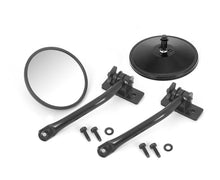 Cargar imagen en el visor de la galería, Rugged Ridge 97-18 Jeep Wrangler Black Round Quick Release Mirror