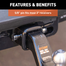 Load image into Gallery viewer, Curt 5/8in Hitch Lock (3in Receiver Barbell Chrome)