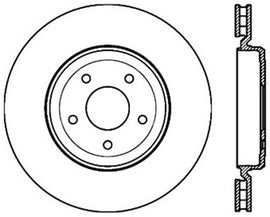 StopTech Power Slot 06-10 Corvette (Z06) / 10 Corvette Grand Sport Rear Right Slotted CRYO Rotor