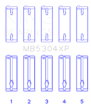Load image into Gallery viewer, King Engine Bearings Mazda B6/B6-T/ZM/B3/B5 (Size +0.5) Main Bearing Set