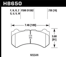 Cargar imagen en el visor de la galería, Hawk 09-11 Nissan GT-R DTC-70 Motorsports Front Brake Pads